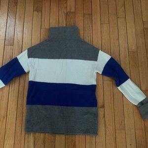 C&C California Colour Block Merino Wool Mix Turtleneck Sweater, XS